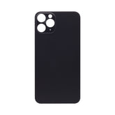 Vitre arrière iPhone 11 Pro Noir (Cadre caméra agrandi) - OEM