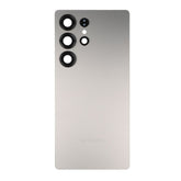 Vitre arrière Original Samsung Galaxy S25 Ultra (S938) Gris Argent Titane avec Lentille