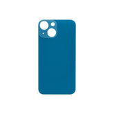 Vitre arrière iPhone 13 Mini Bleue (Cadre caméra agrandi) - OEM