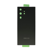 Vitre arrière originale Samsung Galaxy S22 Ultra S908 Noire Phantom avec lentille