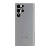 Vitre arrière originale Samsung Galaxy S22 Ultra S908 Graphite avec lentille