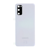 Vitre arrière originale Samsung Galaxy S20 4G G980 / S20 5G G981 Blanc Nuage Avec lentille