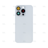 Vitre arrière pour iPhone 15 Pro Titane Blanc (Contour caméra agrandi) (sans logo)