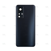 Vitre arrière Xiaomi 12 (2201123G) Noir avec lentille - OEM
