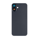 Vitre arrière iPhone 16 Plus sans NFC, cadre caméra agrandi Noir
