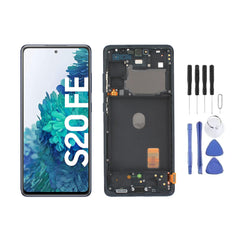 Chassis + Ecran LCD AMOLED + Vitre pour Samsung Galaxy S20 FE 5G (G781) + Kit d'outils