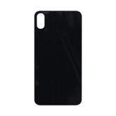 Vitre arrière iPhone X Noir Extra (Cadre caméra agrandi) - OEM