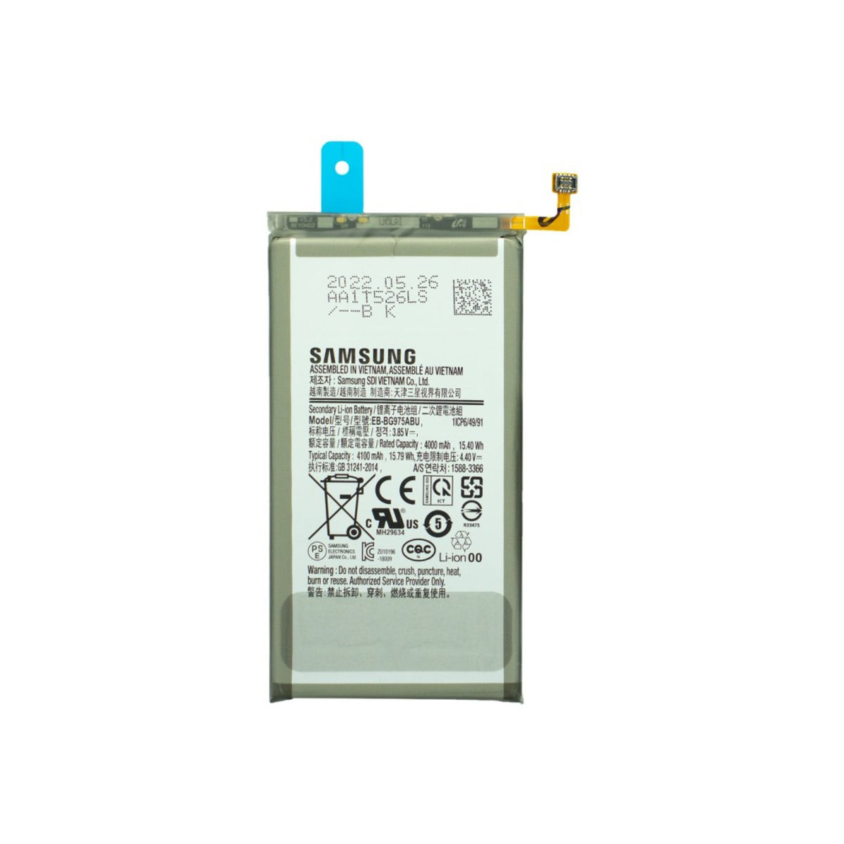 Samsung Galaxy S10 Plus G975 Batterie EB-BG975ABU Originale
