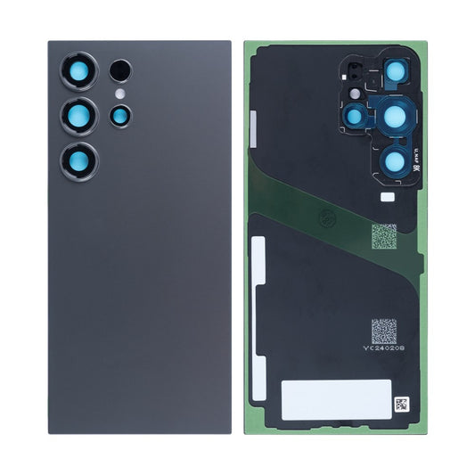 Vitre arrière Samsung Galaxy S24 Ultra S928 Noir Titane avec lentille – OEM