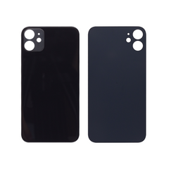 Vitre arrière iPhone 11 Noire (Cadre caméra agrandi) - OEM