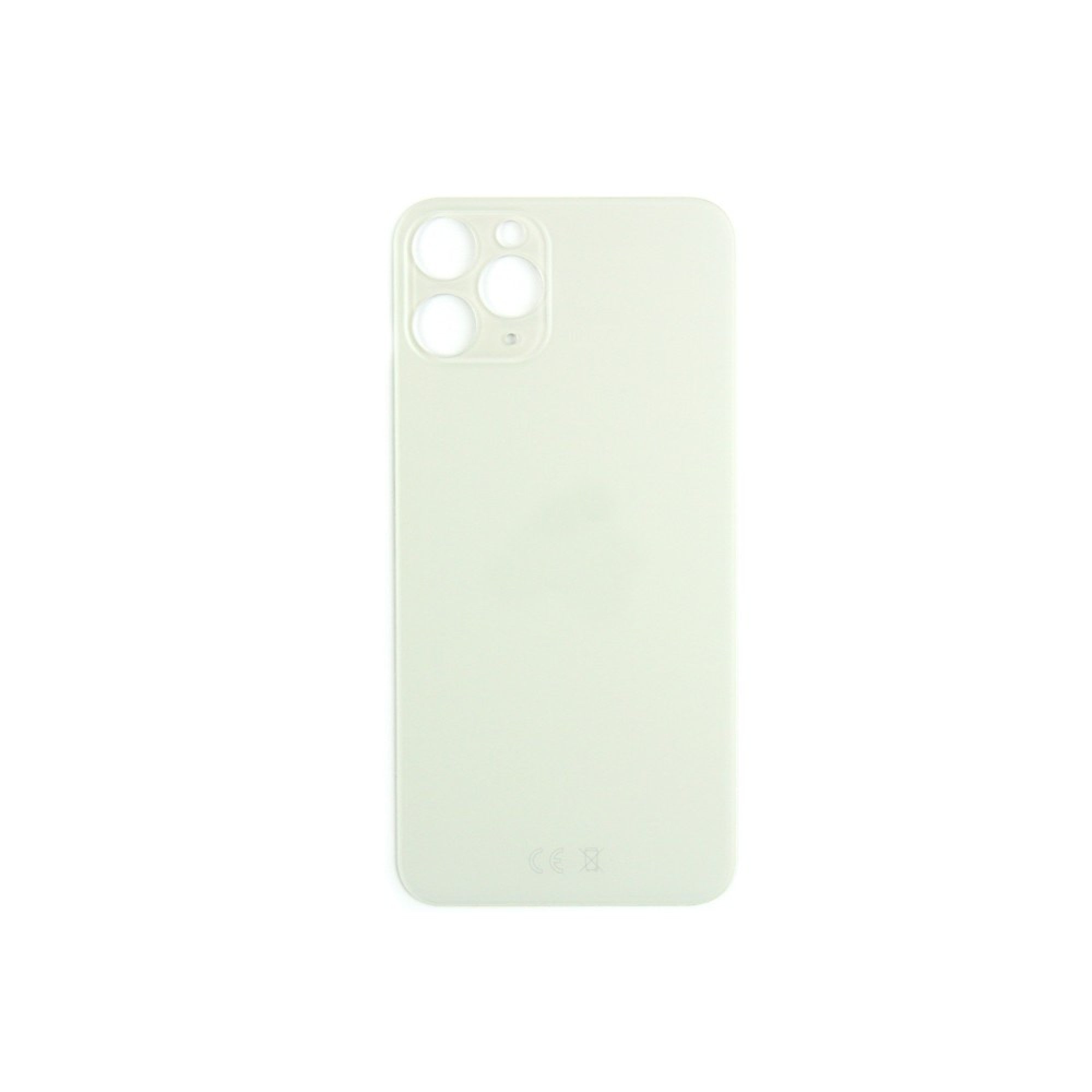 Vitre arrière iPhone 11 Pro Argent (Cadre caméra agrandi) - OEM