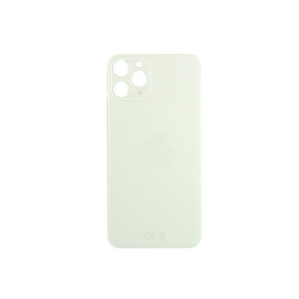 Vitre arrière iPhone 11 Pro Argent (Cadre caméra agrandi) - OEM