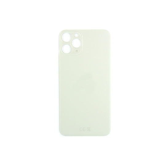 Vitre arrière iPhone 11 Pro Argent (Cadre caméra agrandi) - OEM