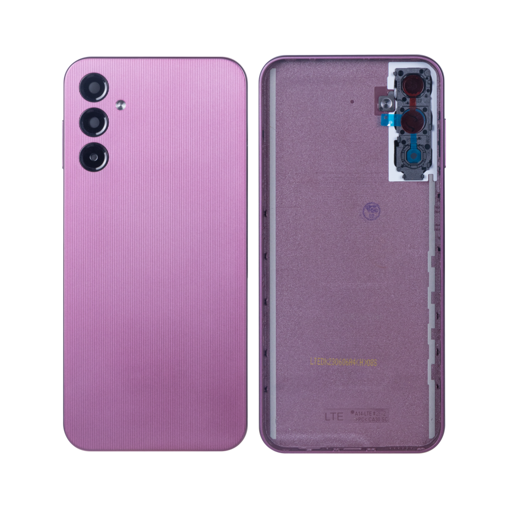 Vitre arrière Samsung Galaxy A14 A145F Rose avec lentille – OEM