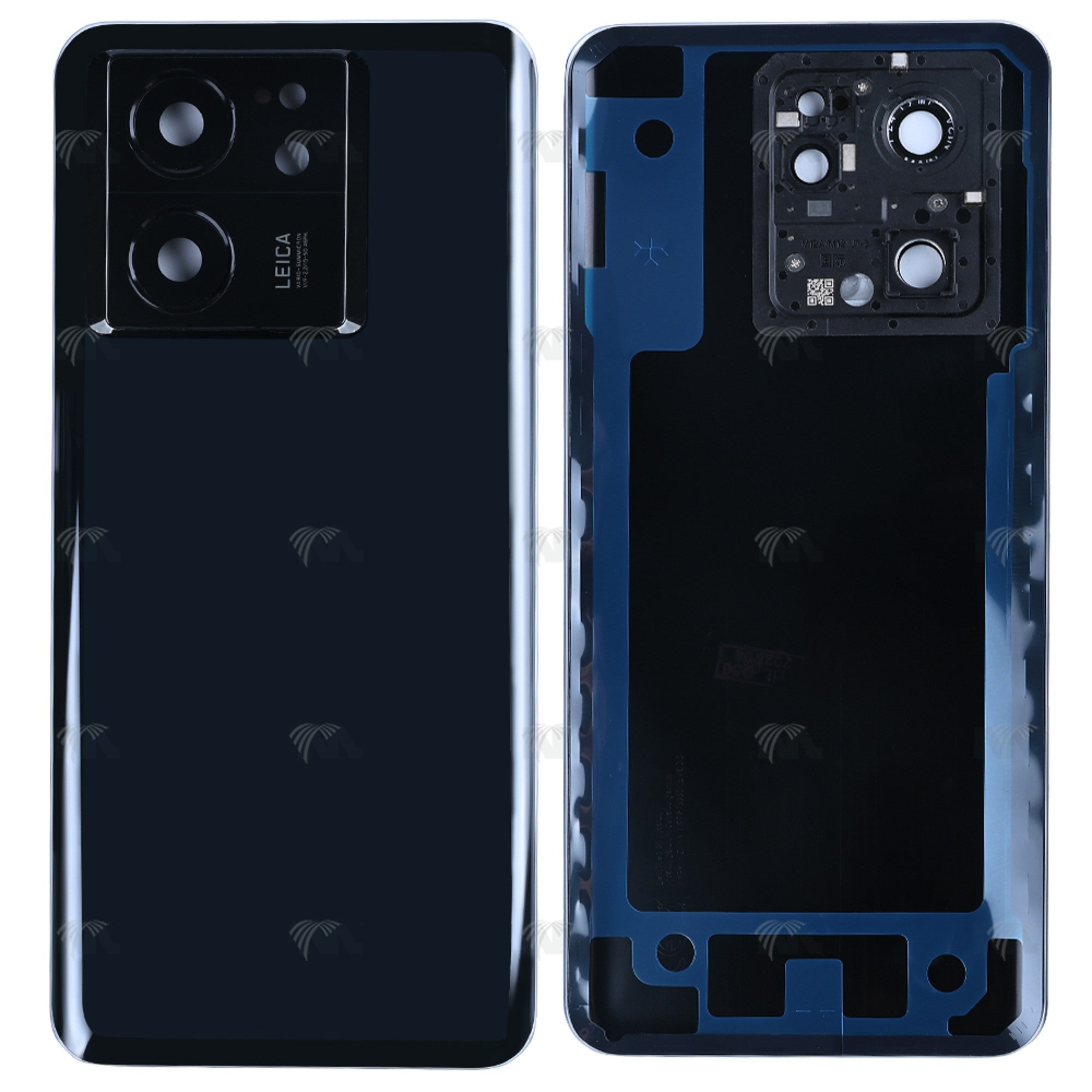 Vitre arrière Xiaomi 13T (2306EPN60G) Noir avec lentille - OEM