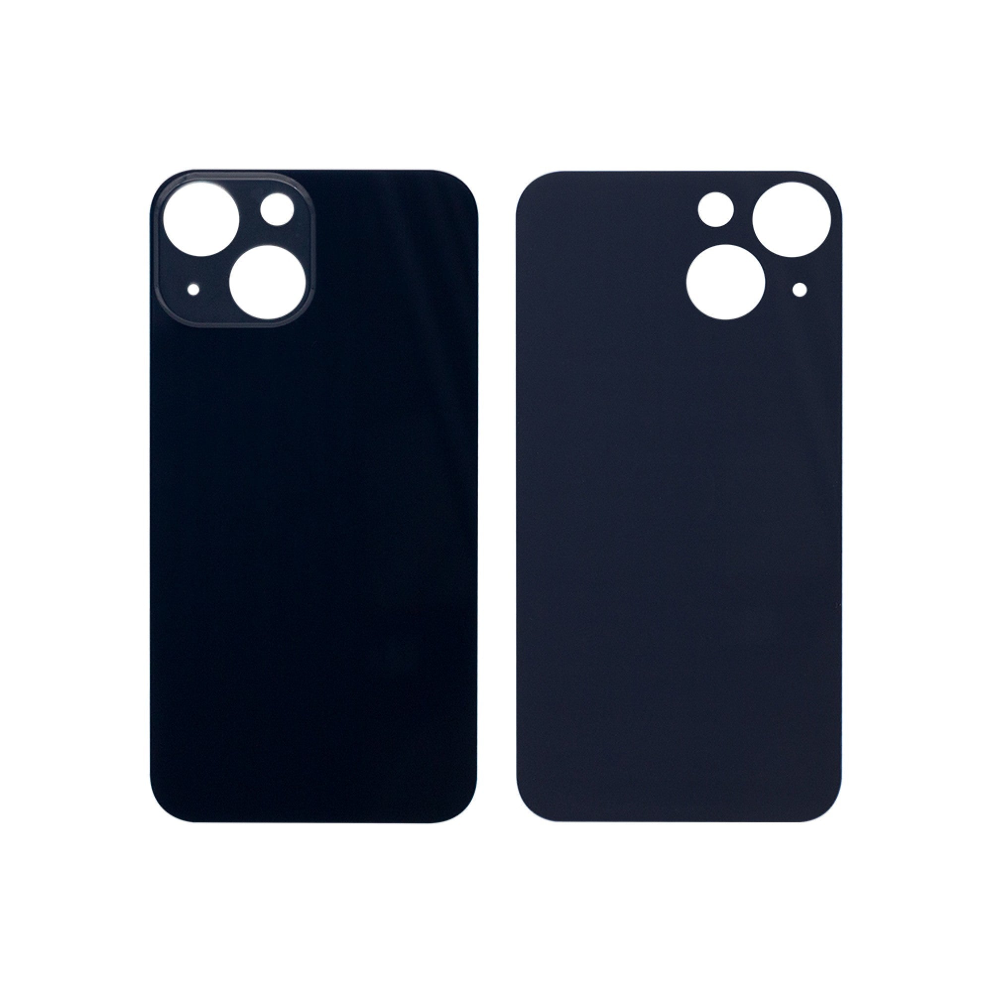 Vitre arrière iPhone 13 Mini Noire (Cadre caméra agrandi) - OEM