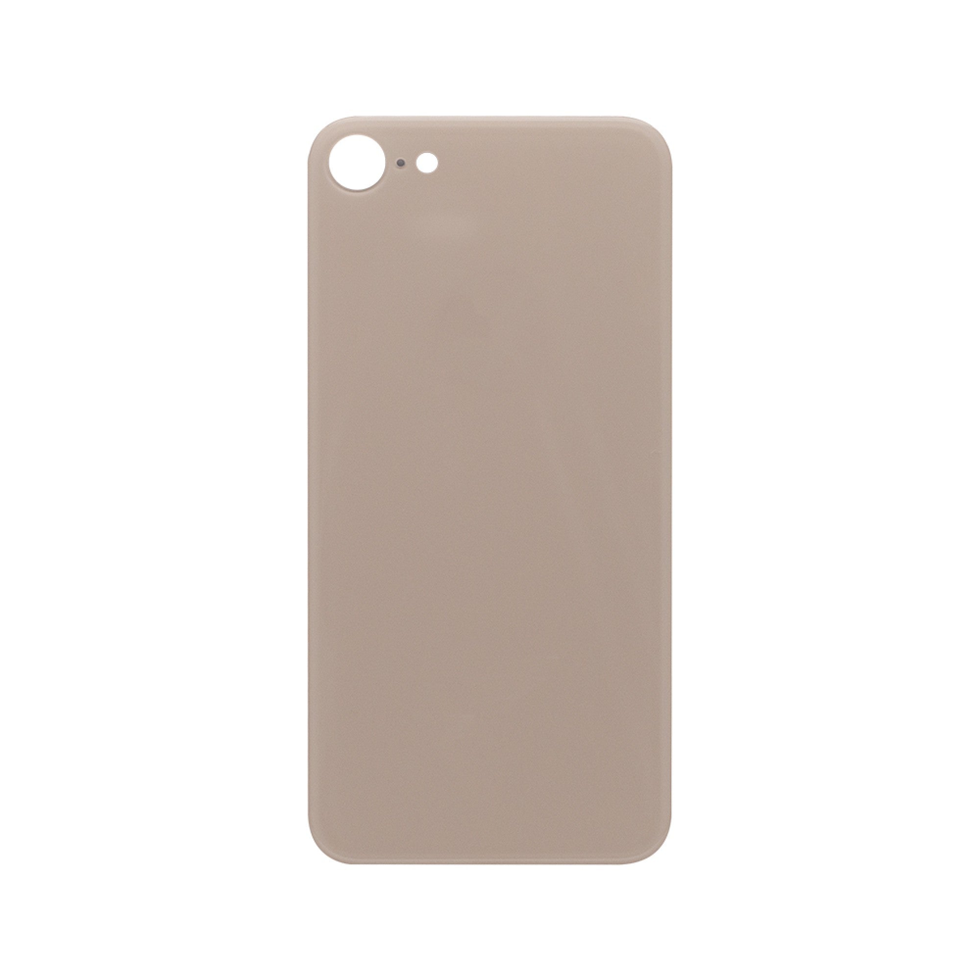 Vitre arrière iPhone 8 Or Extra (Cadre caméra agrandi) - OEM