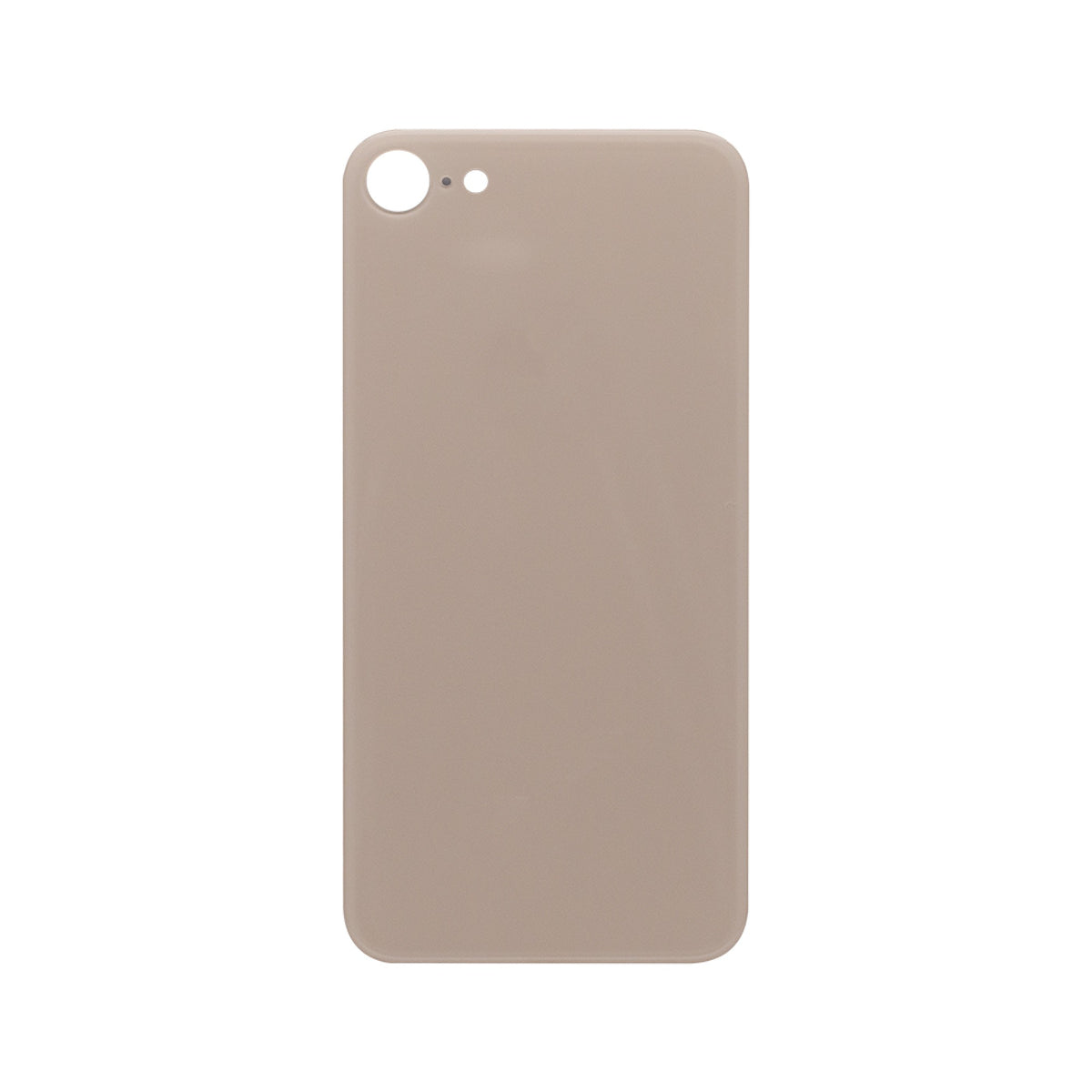 Vitre arrière iPhone 8 Or Extra (Cadre caméra agrandi) - OEM