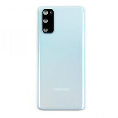 Vitre arrière originale Samsung Galaxy S20 4G G980 / S20 5G G981 Bleu Ciel Avec lentille