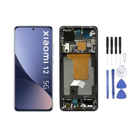 Chassis + Ecran LCD AMOLED + Vitre pour Xiaomi 12 + Kit d'outils