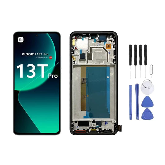 Chassis + Ecran LCD OFFICIEL + Vitre pour Xiaomi 13T Pro + Kit d'outils