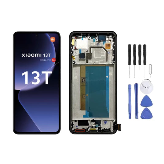 Chassis + Ecran LCD OFFICIEL + Vitre pour Xiaomi 13T + Kit d'outils