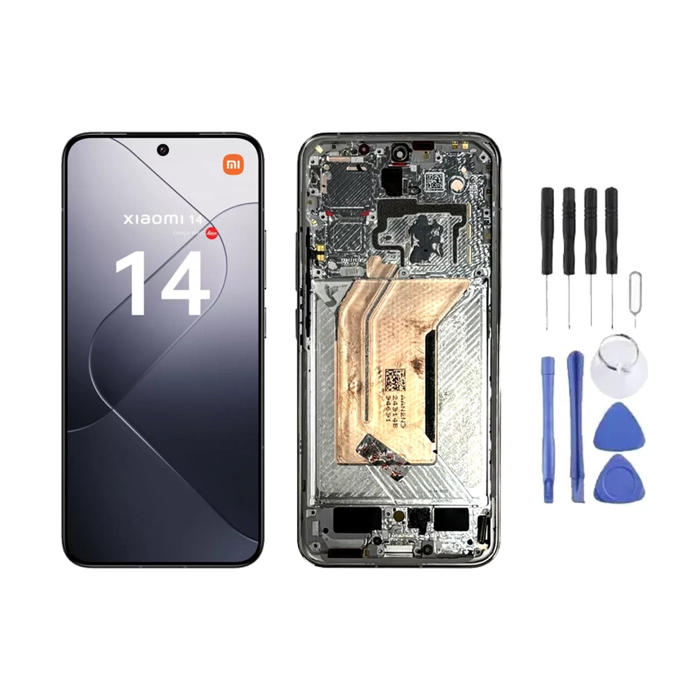 Chassis + Ecran LCD + Vitre pour Xiaomi 14 + Kit d'outils