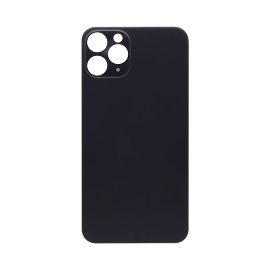Vitre arrière iPhone 11 Pro Noir (Cadre caméra agrandi) - OEM