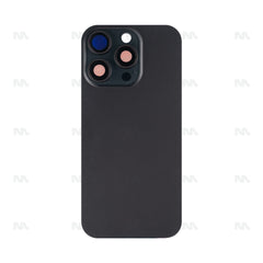 Vitre arrière iPhone 16 Pro sans NFC, cadre caméra agrandi Noir Titane
