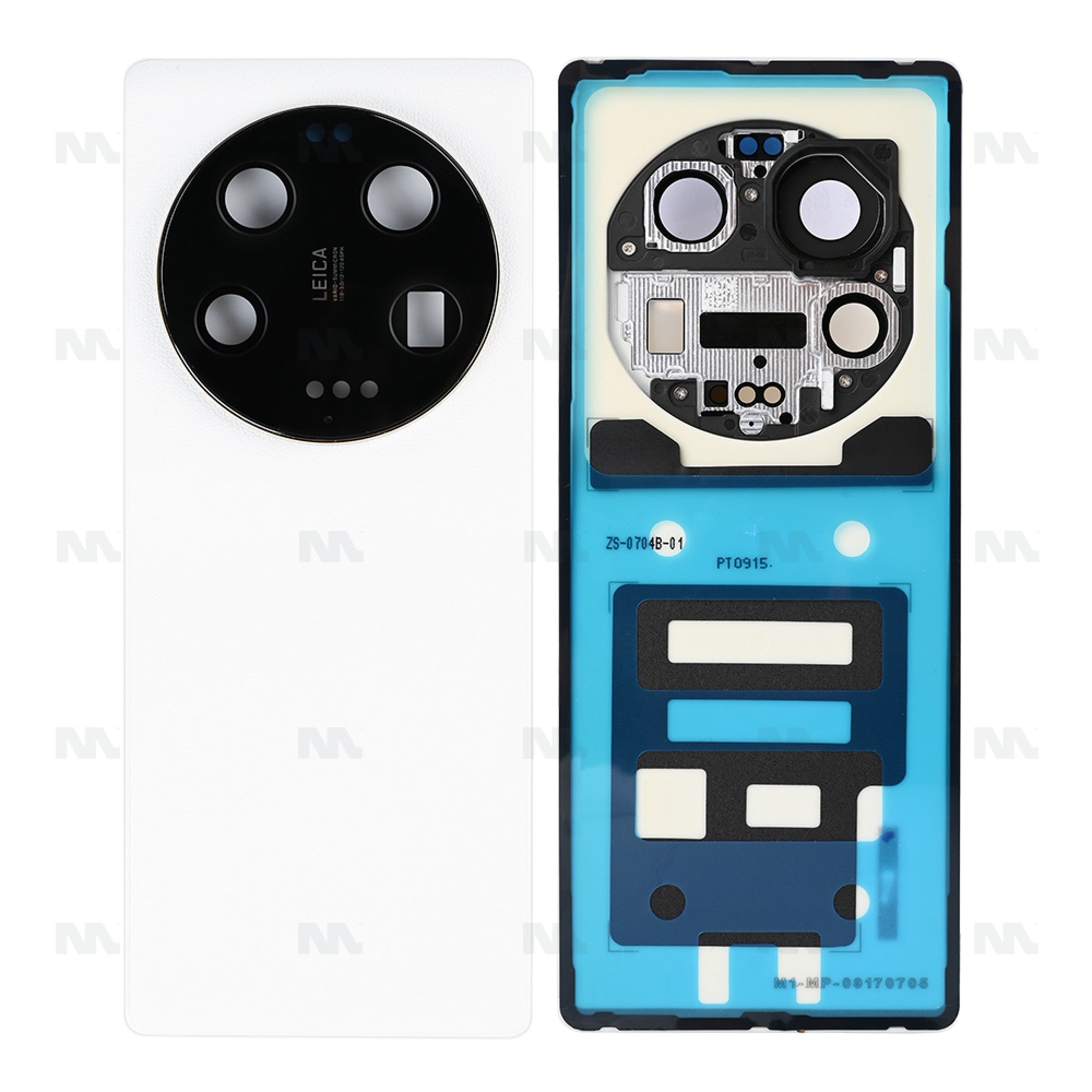 Vitre arrière Xiaomi 13 Ultra (2304FPN6DC) Blanc avec lentille - OEM