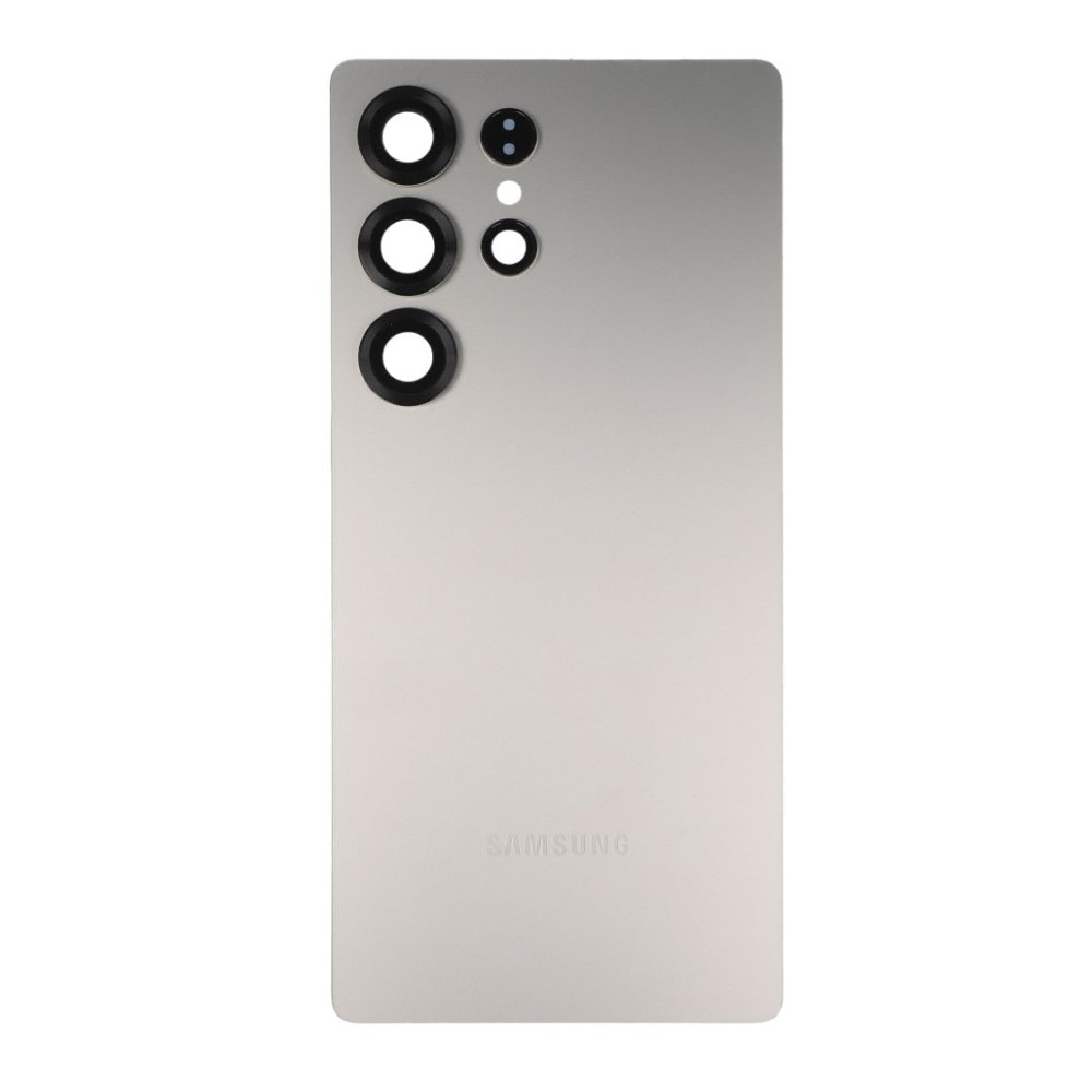 Vitre arrière Original Samsung Galaxy S25 Ultra (S938) Gris Argent Titane avec Lentille