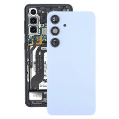 Vitre arrière Samsung Galaxy S24 FE S721 Bleu avec lentille – OEM