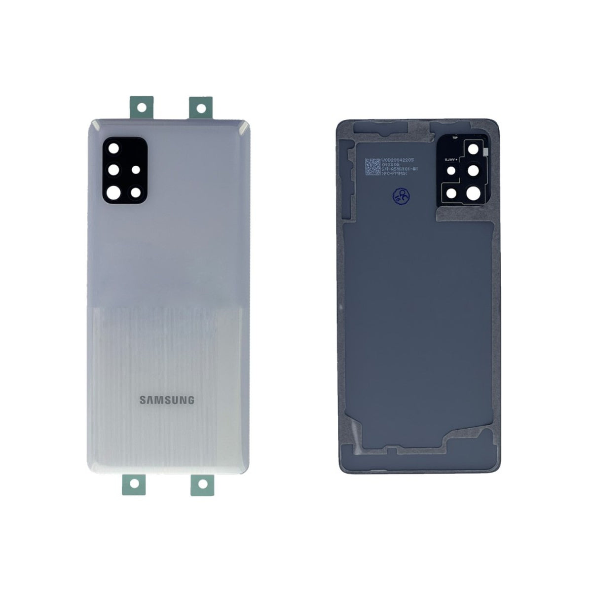 Samsung Galaxy A51 5G A516 Vitre arrière Blanc avec lentille - OEM