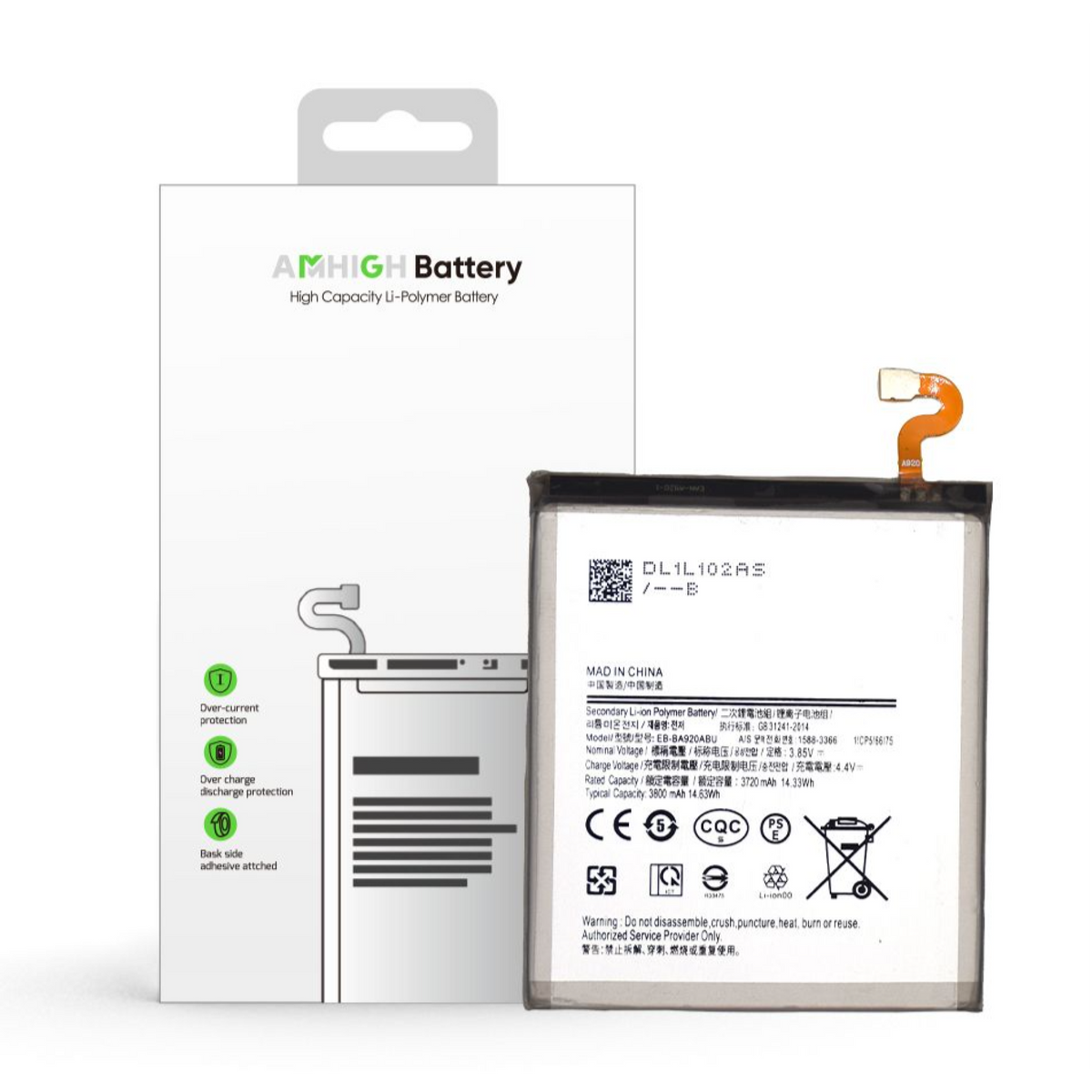 Batterie Samsung Galaxy A9 EB-BA920ABU – 3800mAh – OEM