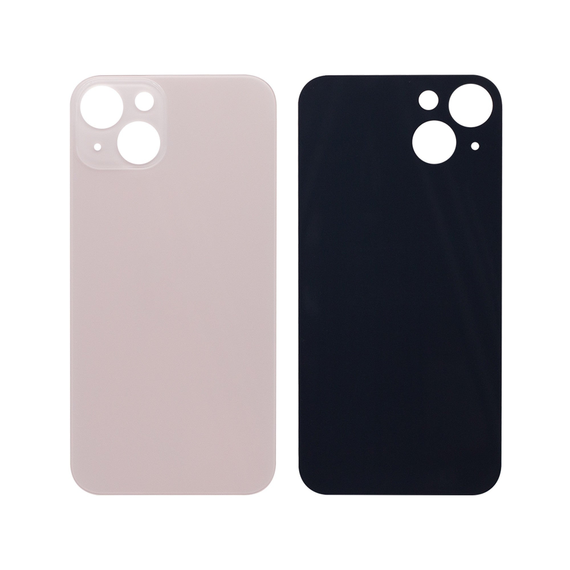 Vitre arrière iPhone 13 Rose (Cadre caméra agrandi) - OEM
