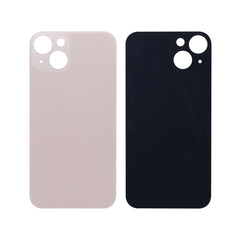 Vitre arrière iPhone 13 Rose (Cadre caméra agrandi) - OEM