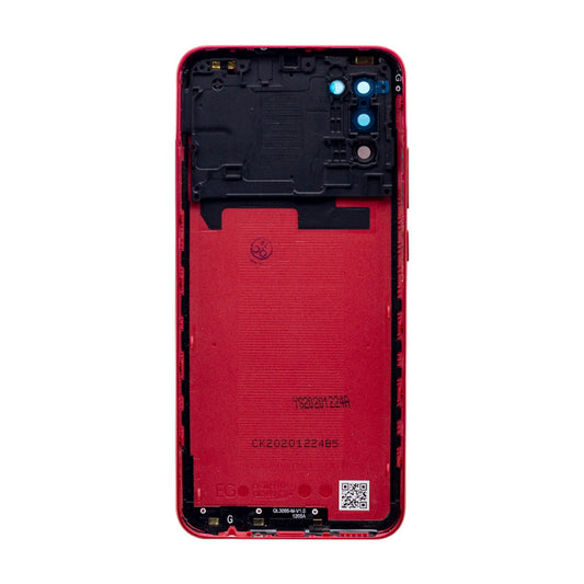 Vitre arrière Samsung Galaxy A02s A025F Rouge Avec Lentille - OEM