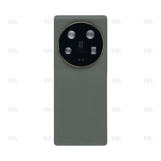 Vitre arrière Xiaomi 13 Ultra (2304FPN6DC) Vert olive avec lentille - OEM
