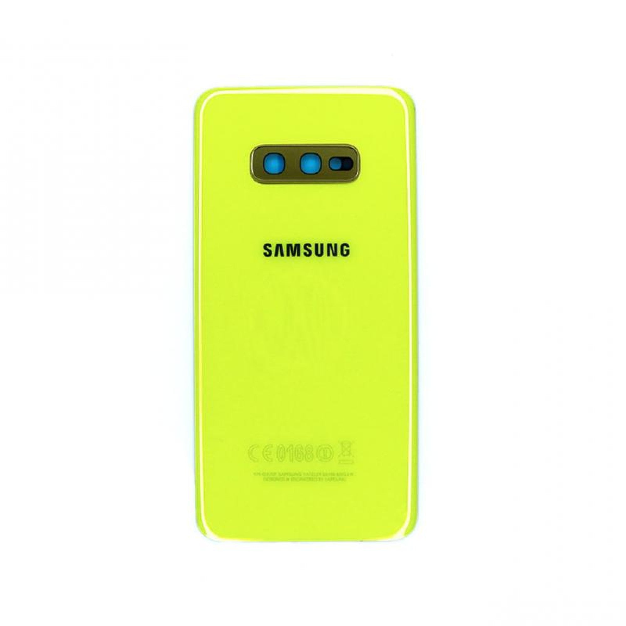 Samsung Galaxy S10e G970 Vitre arrière Jaune canari avec lentille - OEM