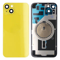 Vitre arrière iPhone 14 Plus Jaune (Contour caméra agrandi)