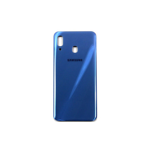 Vitre arrière Samsung Galaxy A30 A305F Bleue sans lentille – OEM