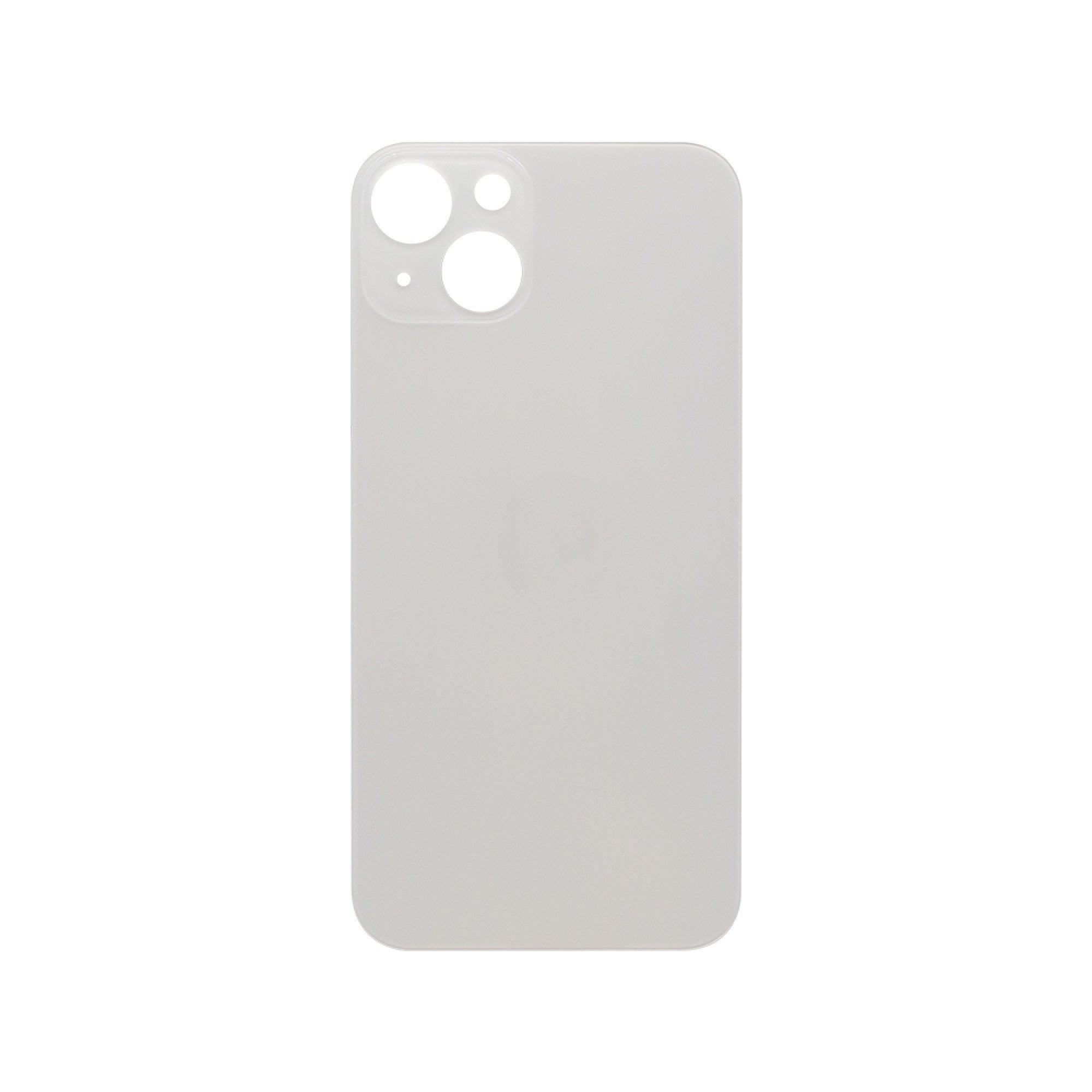 Vitre arrière iPhone 13 Blanc (Cadre caméra agrandi) - OEM