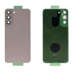 Vitre arrière originale Samsung Galaxy S22 Plus S906 Rose Doré avec lentille