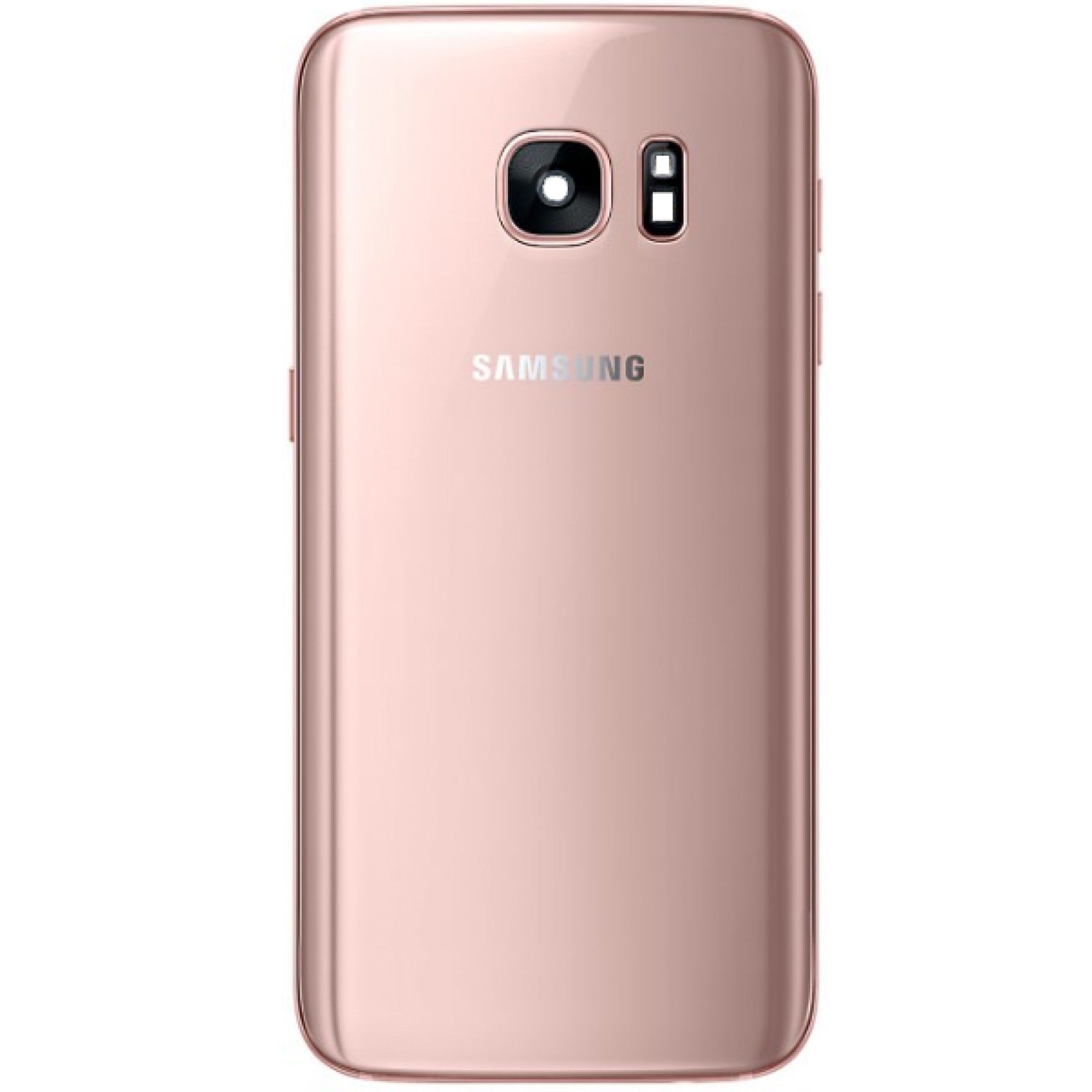 Samsung Galaxy S7 G930 Vitre arrière or rose avec lentille - OEM