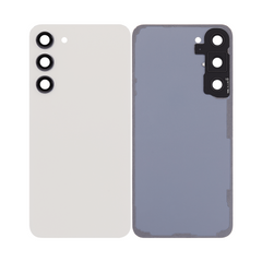 Vitre arrière Samsung Galaxy S23 Plus S916 Crème avec lentille - OEM