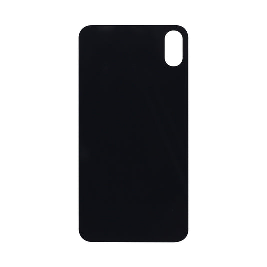 Vitre arrière iPhone X Noir Extra (Cadre caméra agrandi) - OEM