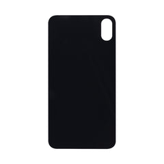 Vitre arrière iPhone X Noir Extra (Cadre caméra agrandi) - OEM
