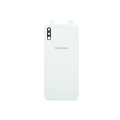 Samsung Galaxy A70 A705 Vitre arrière blanche avec lentille - OEM