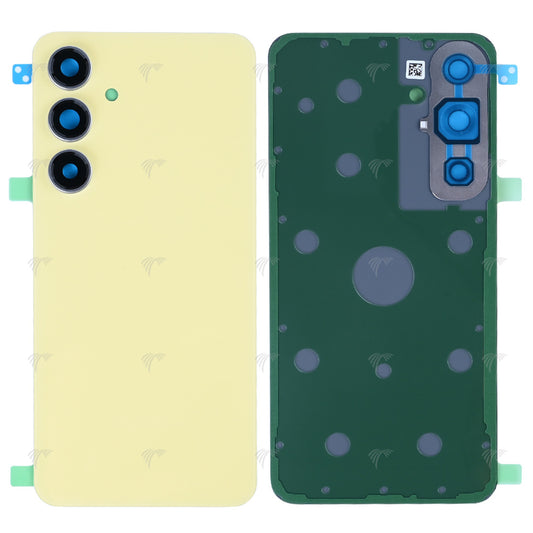 Vitre arrière Samsung Galaxy S24 FE S721 Jaune avec lentille – OEM
