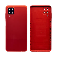 Vitre arrière Samsung Galaxy A12 A125F Rouge avec lentille – OEM